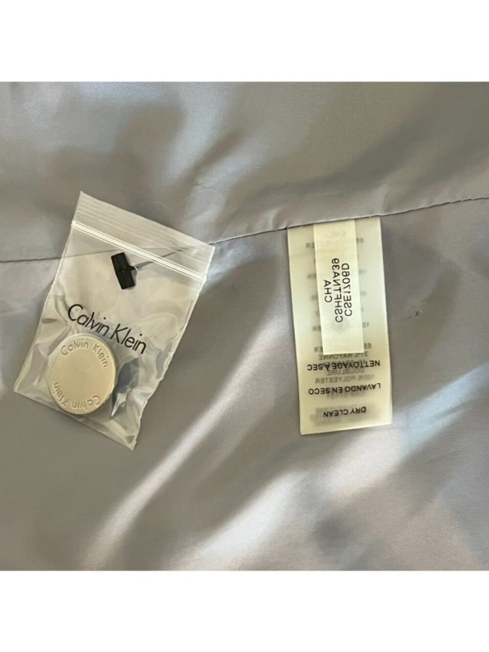 Calvin Klein Womens Sz 12 Gray Blazer Classic Office Going Out Ivy Style Capsule - Picture 12 of 14